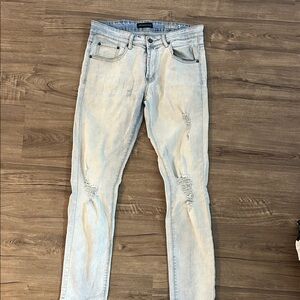 Aeropostale Men's Slim Jeans in Light Blue